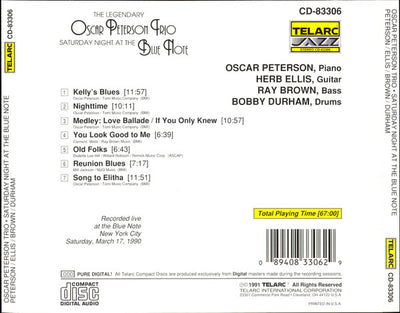 Oscar PETERSON TRIO - SATURDAY NIGHT AT THE BLUE NOTE (CD)