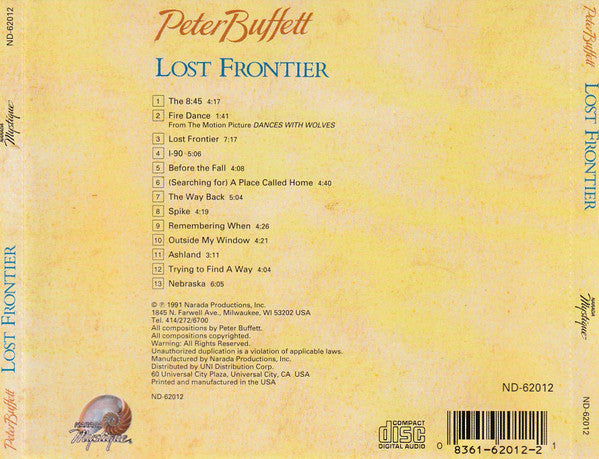Peter Buffett - Lost Frontier (CD)