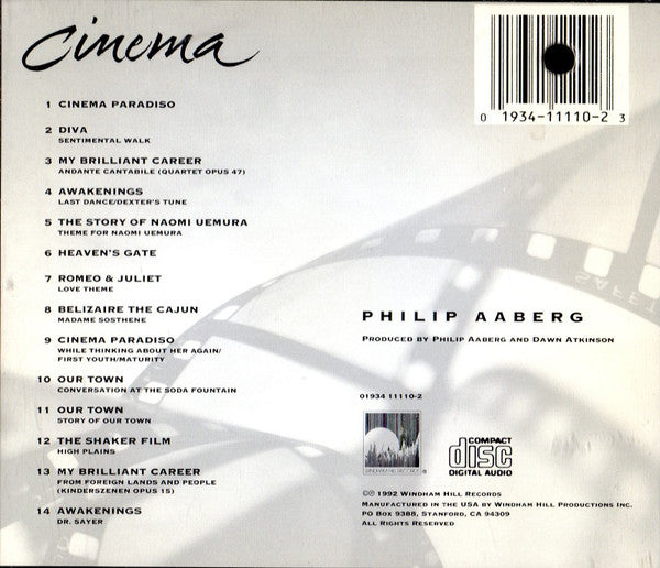 Philip Aaberg, piano solo - Cinema (CD)