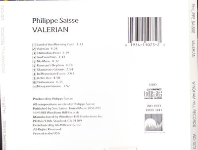 Philippe SAISSE - VALERIAN (CD)