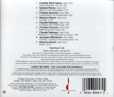 Rene Leibowitz, Solistes De La Société Des Concerts Du Conservatoire De Paris - A Portrait Of France (CD)