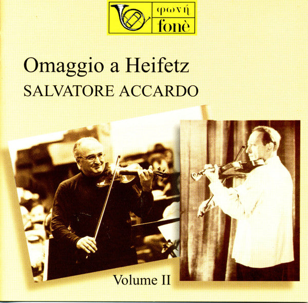 Salvatore Accardo, violino - Laura Manzini, piano - Omaggio a Heifetz, volume II (CD)