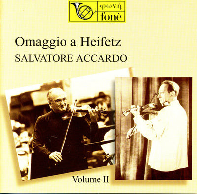 Salvatore Accardo, violino - Laura Manzini, piano - Omaggio a Heifetz, volume II (CD)
