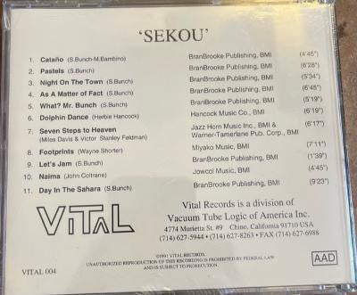 Sekou Bunch	- SEKOU (CD)