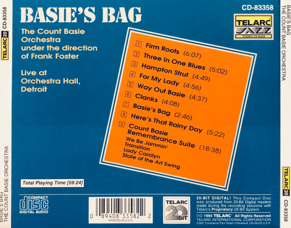 The Count Basie Orchestra - BASIE'S  BAG (CD)
