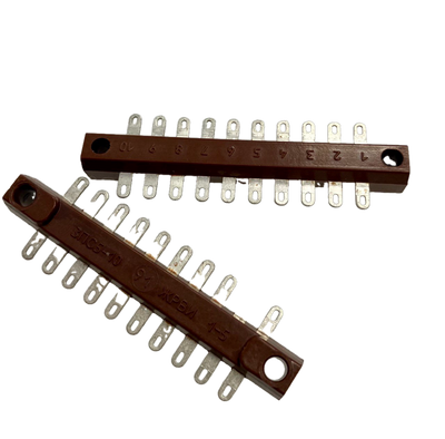 Barrette bachelite compatta con pin in rame stagnato - BC10