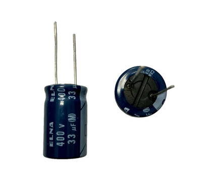 33uf 400v Elna RE3 - condensatore elettrolitico verticale