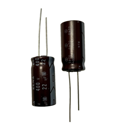 22uf 400v Elna RJ4 105° - condensatore elettrolitico verticale