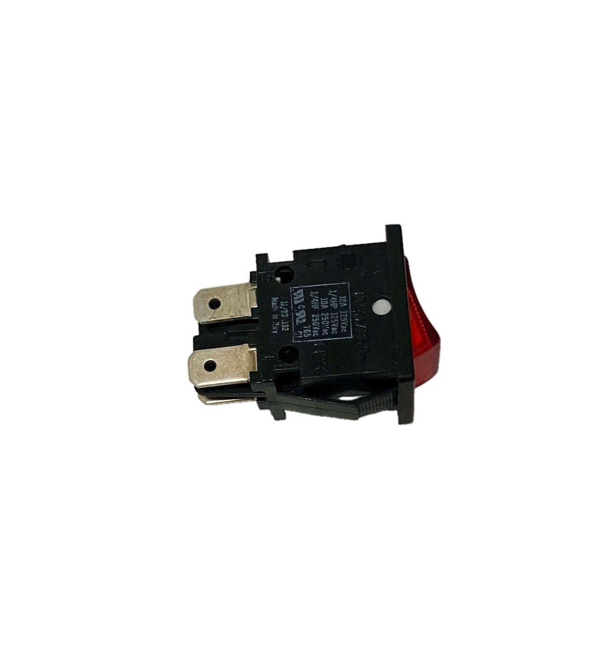 Interruttore Bipolare luce rossa - 250V 10A - Made in Italy