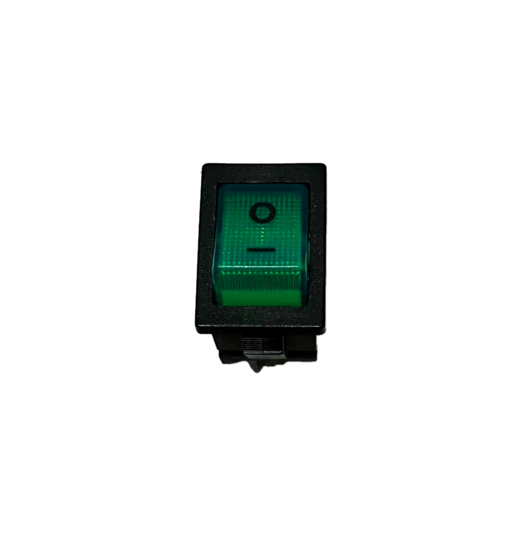 Interruttore Bipolare luce verde - 250V 10A - Made in Italy