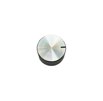 Manopola plastica e alluminio - diametro 22mm