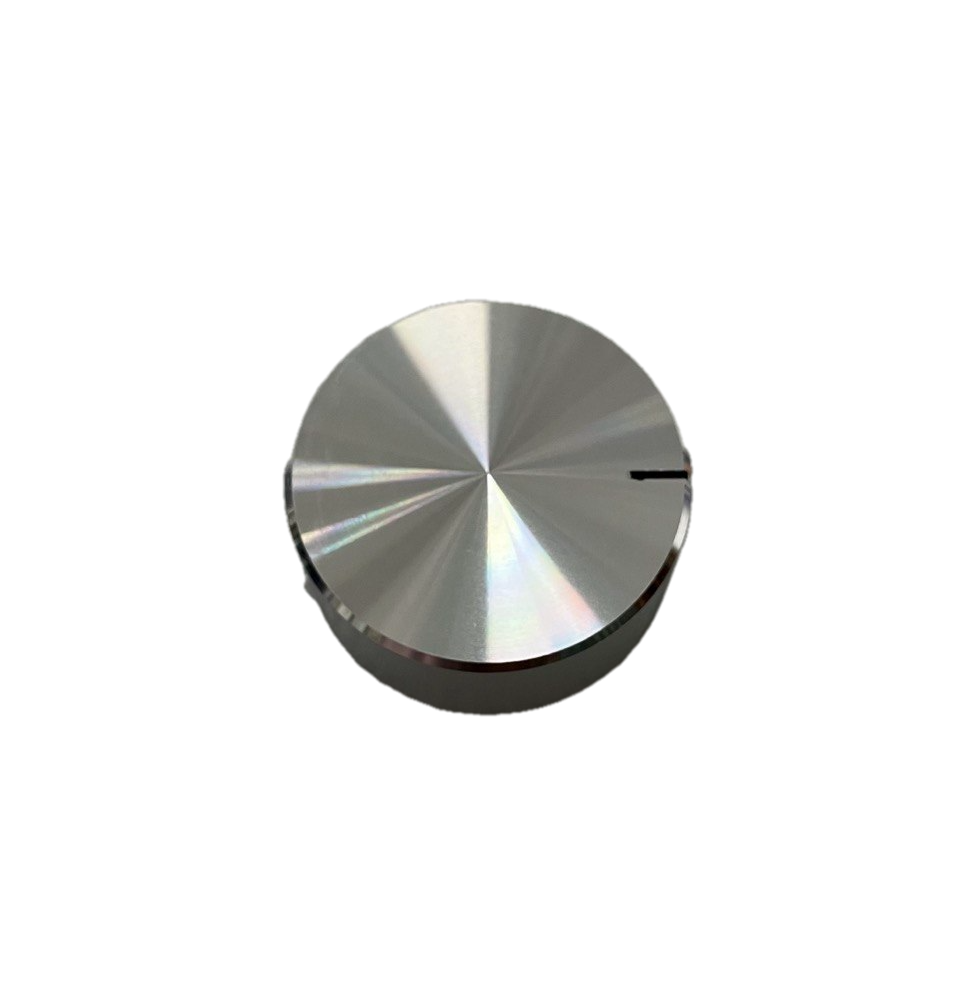 Manopola plastica e alluminio - diametro 38mm