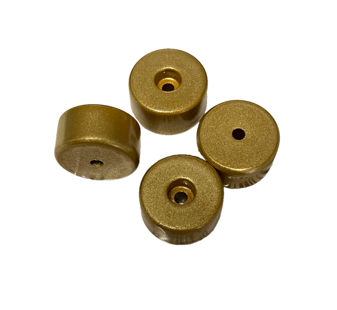 Piedini in alluminio 20x10 Gold - Set 4 pezzi