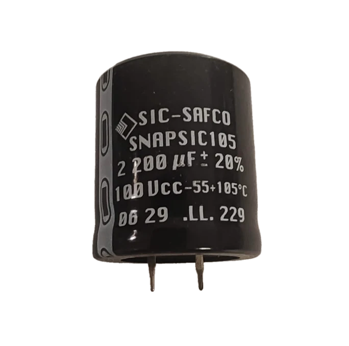 2200uf 100v Sic Safco - Condensatore elettrolitico snap-in