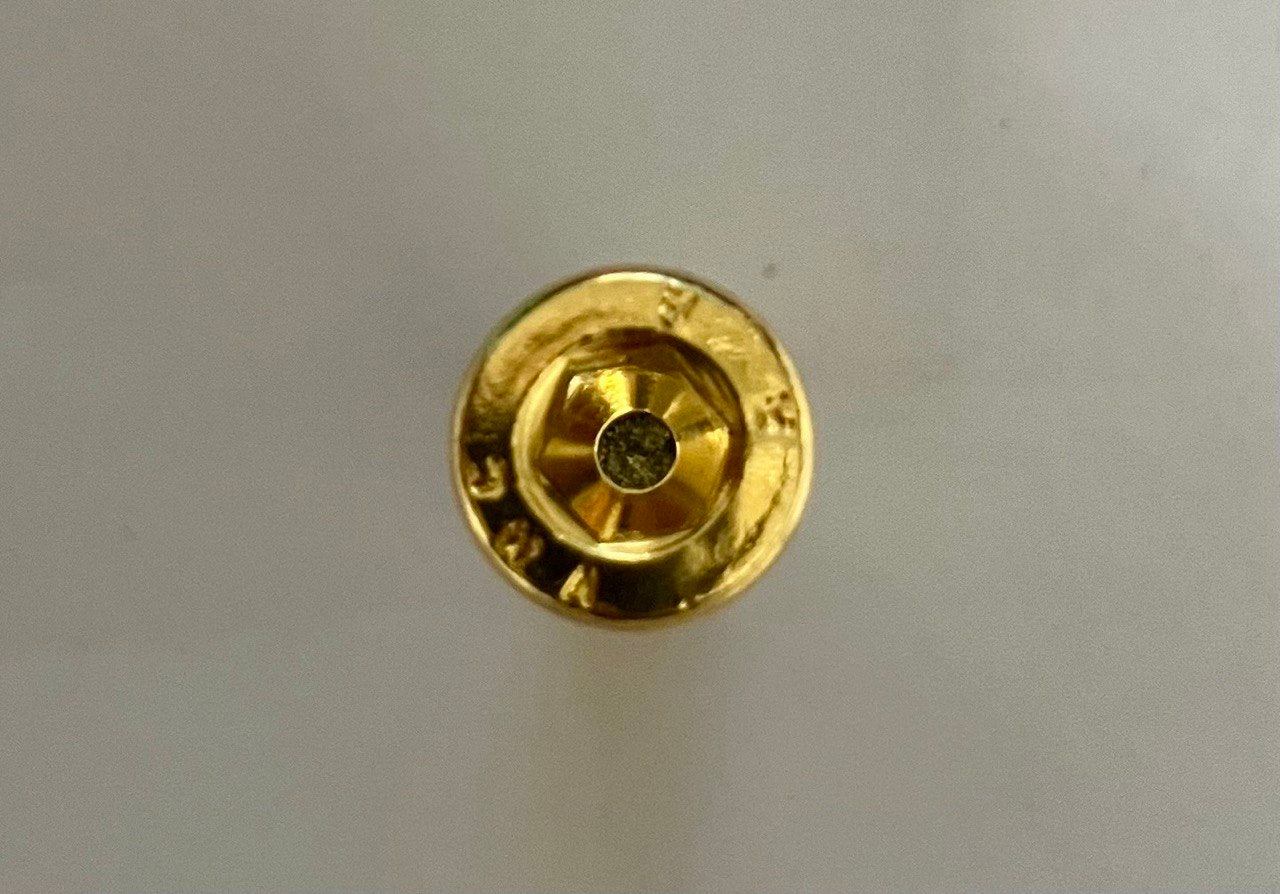 Vite testa cilindrica brugola gold 8x25 - placcata oro 24k